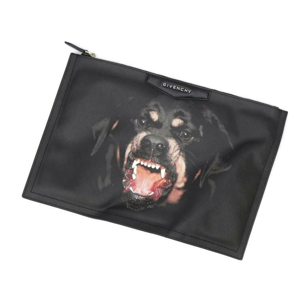 Givenchy Rottweiler Clutch Bag Black